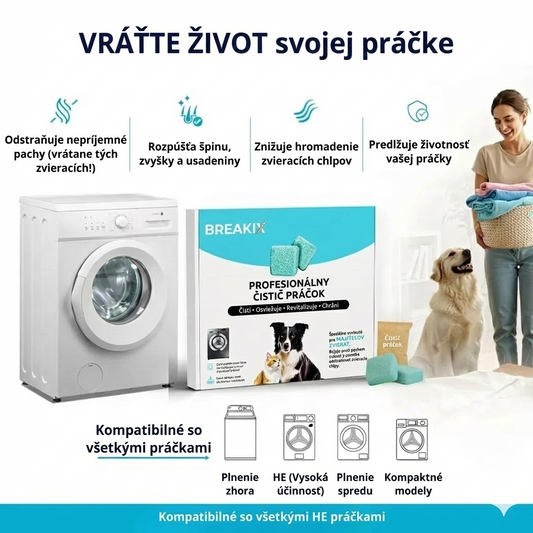 Profi čistič práčky – aktívne enzýmy