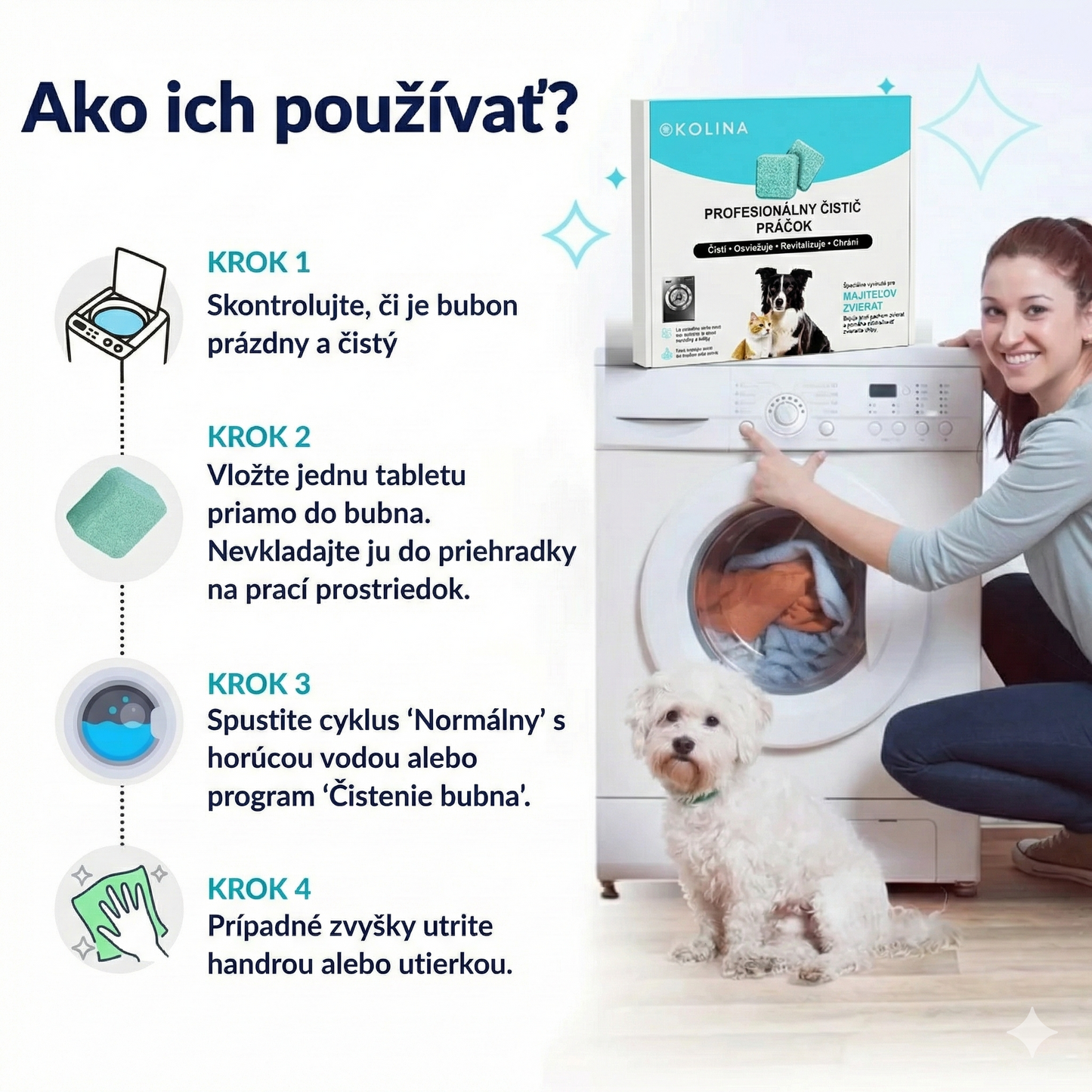 Profi čistič práčky – aktívne enzýmy