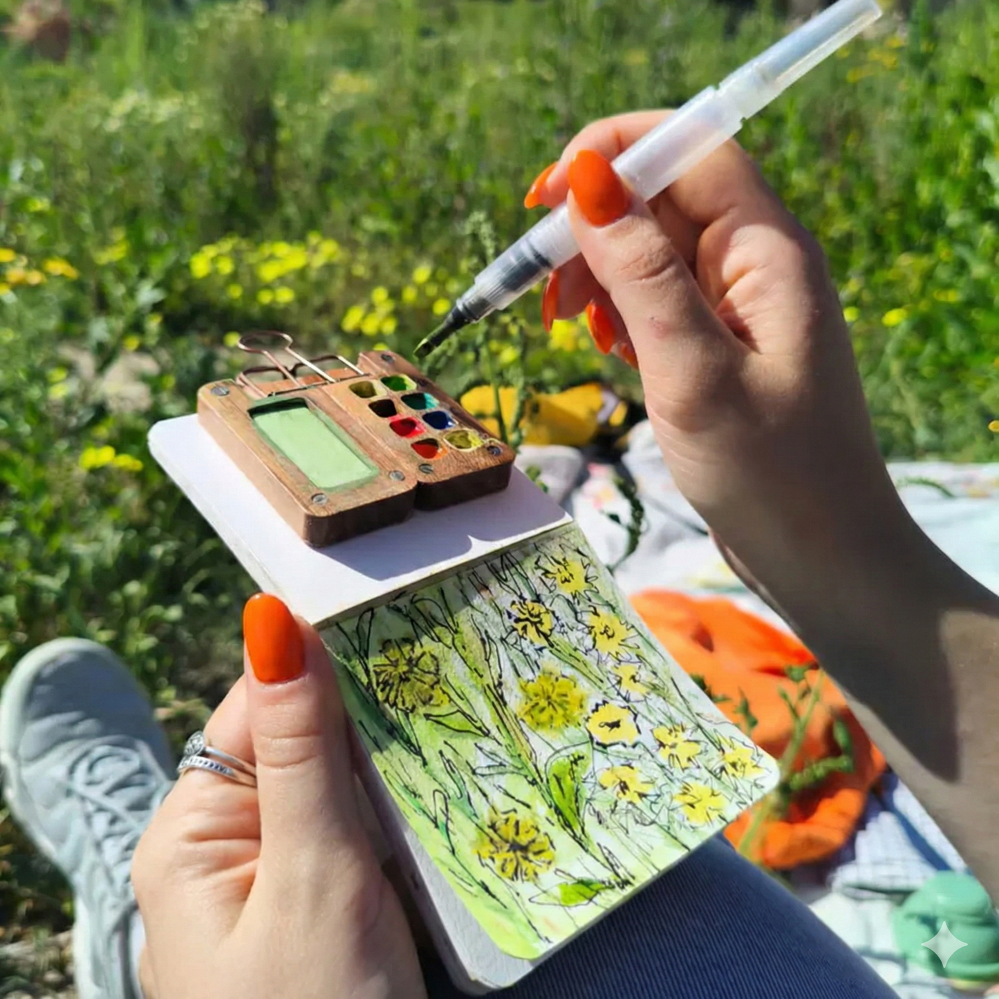 Miniatúrna sada akvarelu